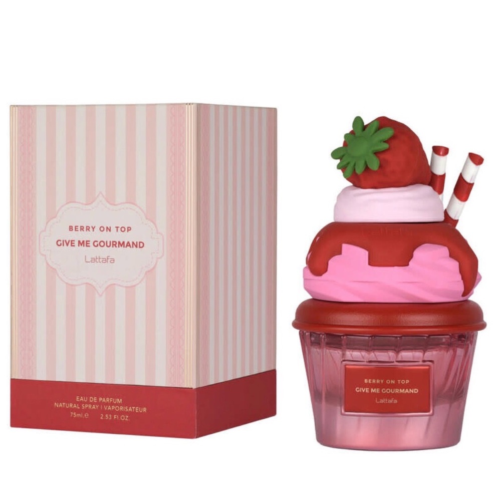 LATTAFA Unisex Give Me Gourmand Berry On Top EDP Spray 2.53 oz Fragrances